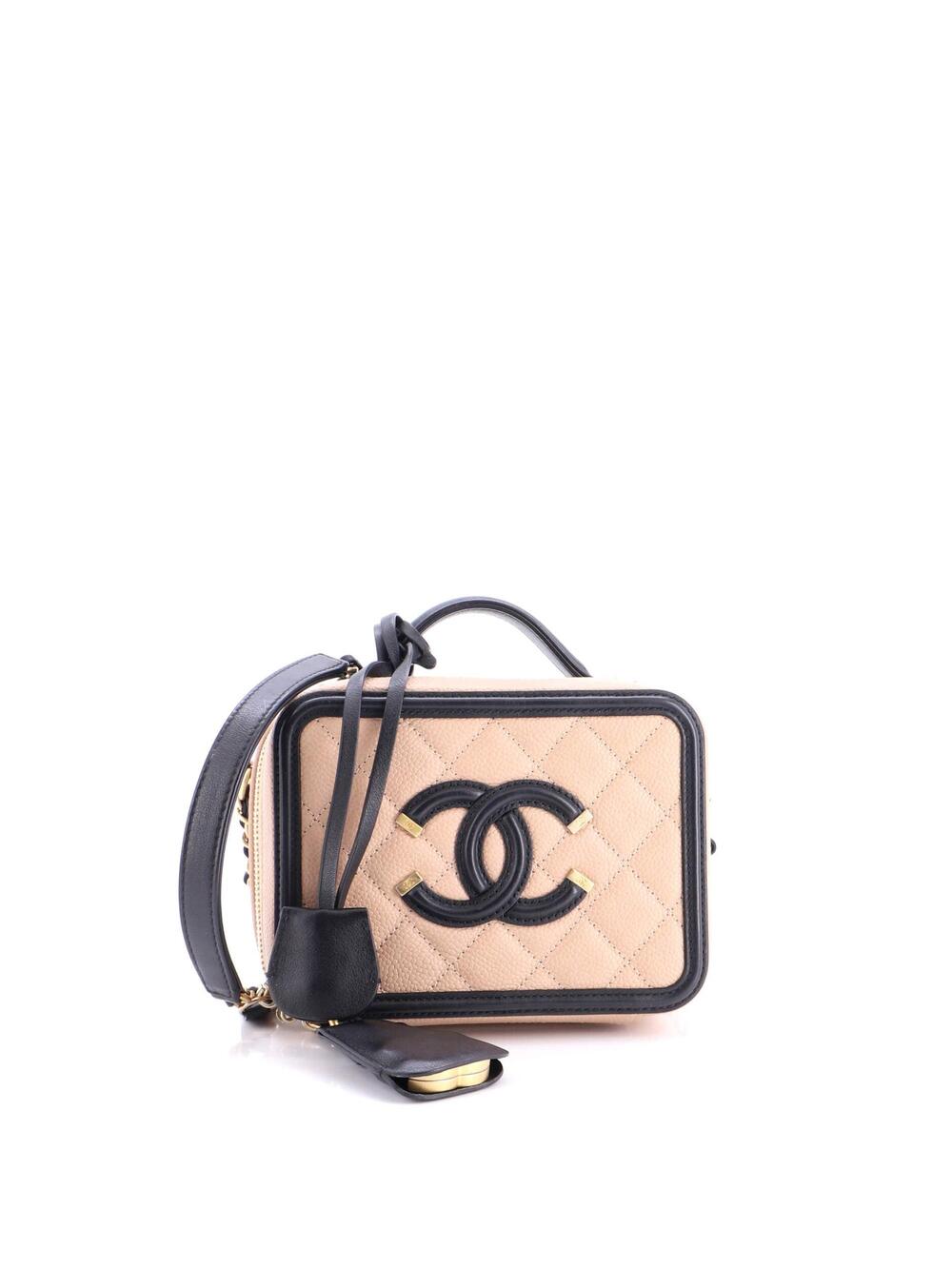 Chanel Filigree Vanity Case Quilted #323987C41B